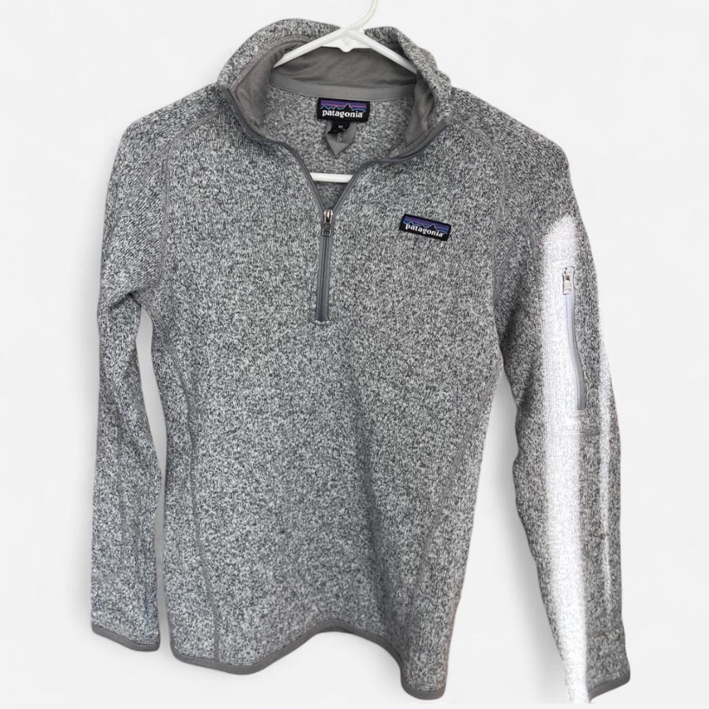 Grey Patagonia quarter zip fleece size xs